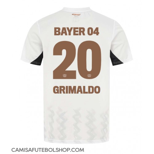 Camisa de time de futebol Bayer Leverkusen Alejandro Grimaldo #20 Replicas 2º Equipamento 2024-25 Manga Curta